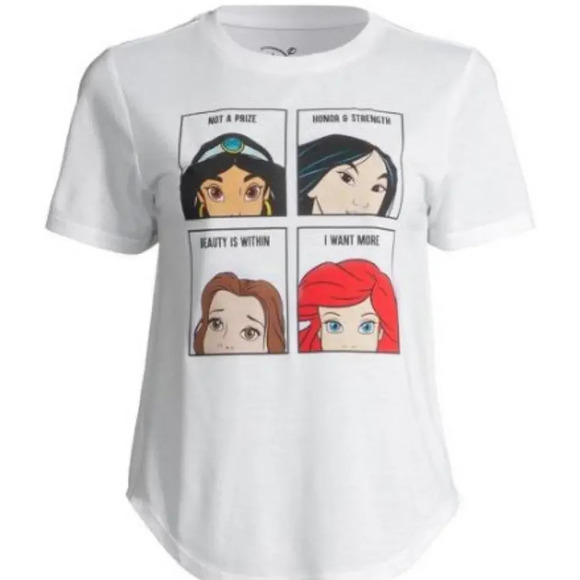 Disney Tops - Disney Princess Witty Quotes Junior Tee XL​